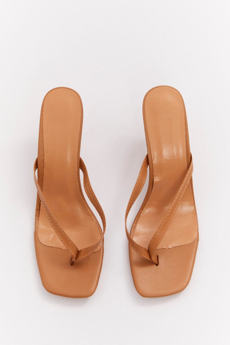 Toe post mule discount heels