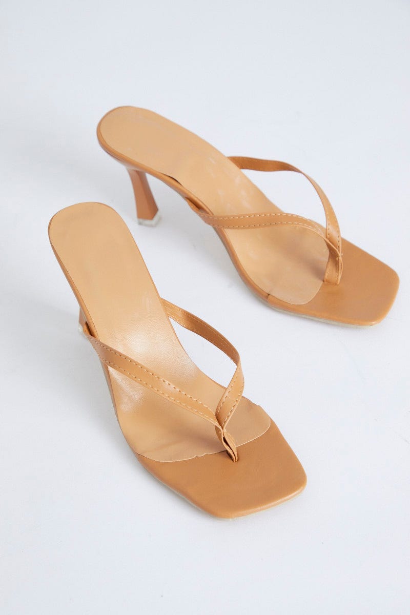 Camel Toe Post V Shaped Mules For Women By You And All