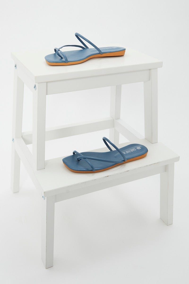 Blue Strappy Slide For Women By You And All