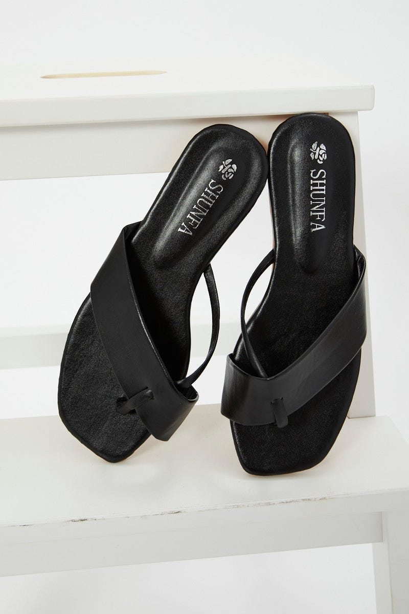 Black Strap Slide For Women By You And All