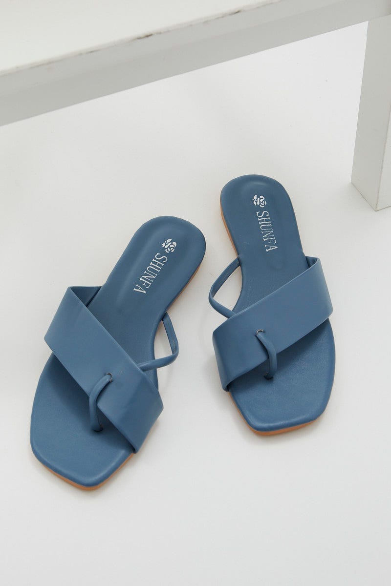 Blue Strap Slide For Women By You And All