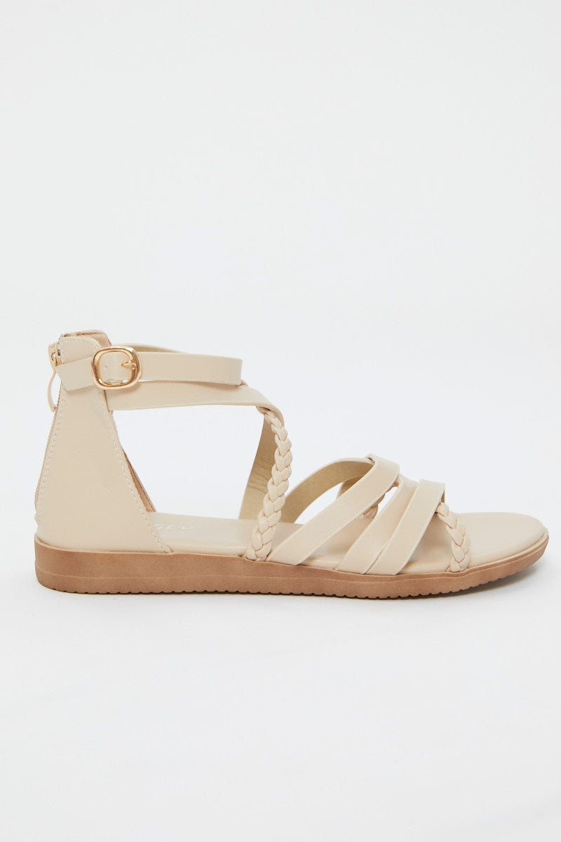 Camel Strappy Sandal For Women By You And All
