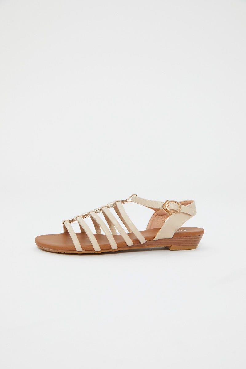 Camel Strappy Sandal For Women By You And All