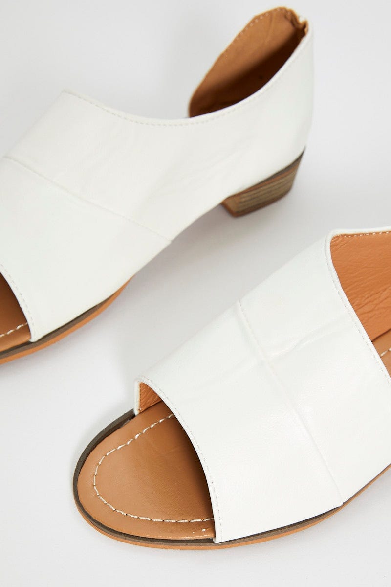 White Side Cut Out Flats | You + All | Shop Online
