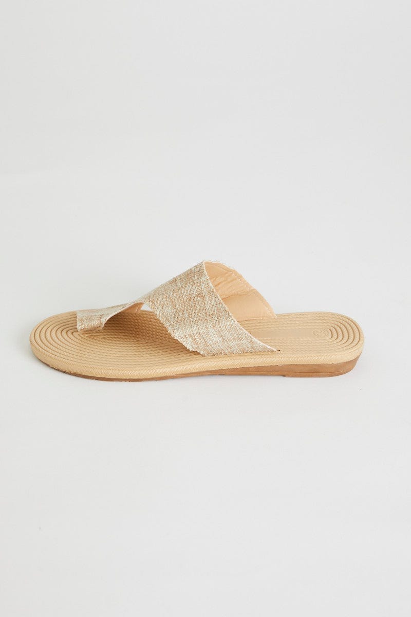 Camel Flat Slides For Women By You And All