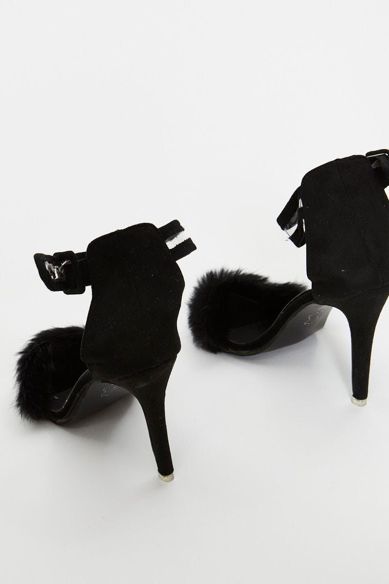 Ariella Feather Heeled Mules - Black | Fashion Nova, Shoes | Fashion Nova