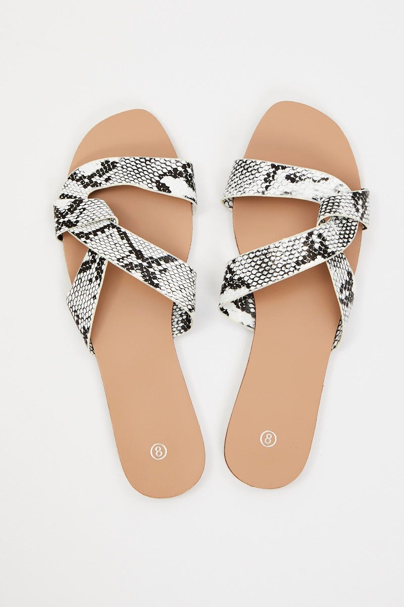 Animal Prt Animal Print Flat Slides For Women By You And All