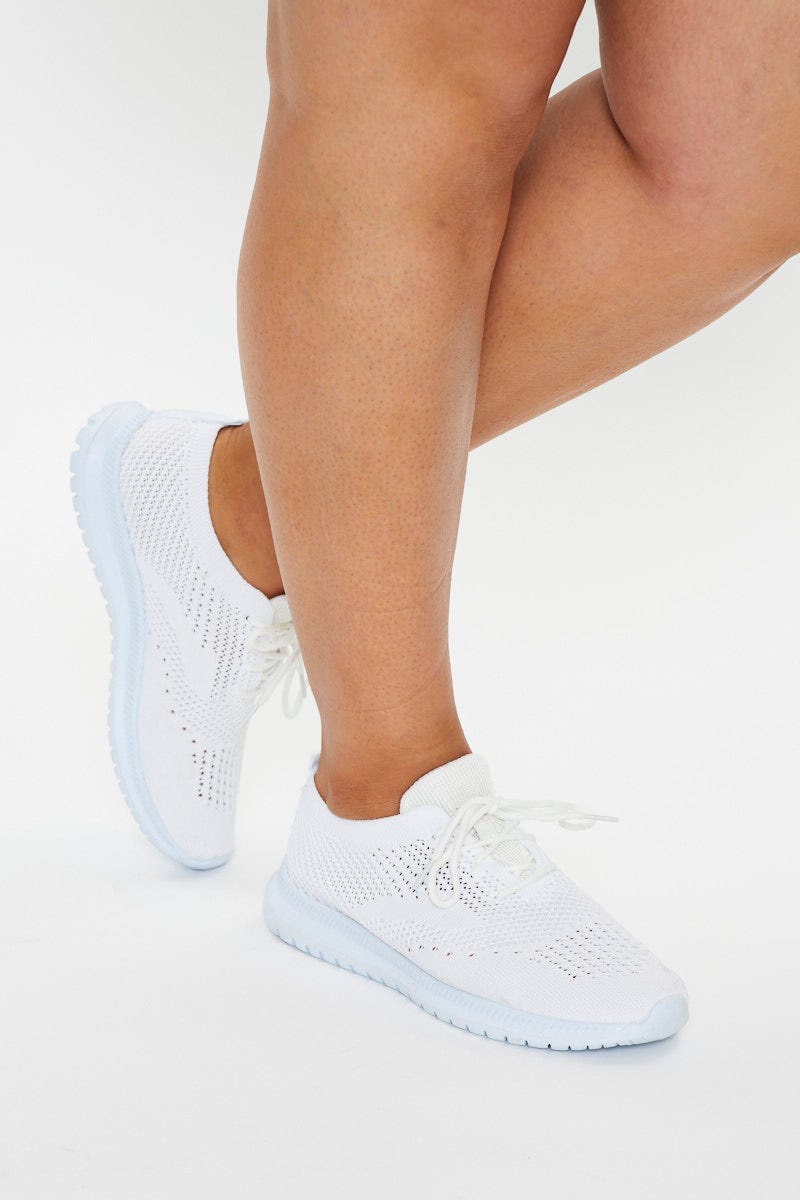 White X Trainer Sneakers For Women By You And All