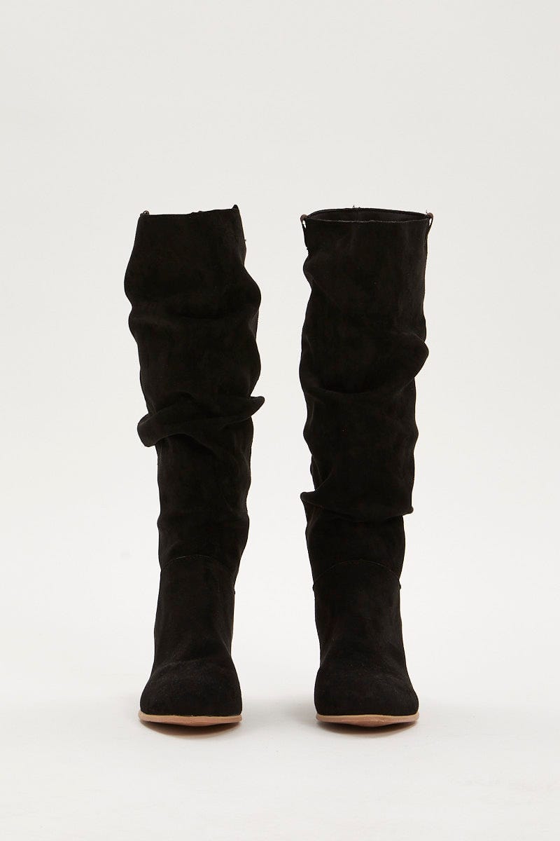 Black Knee High Boots For Women By You And All