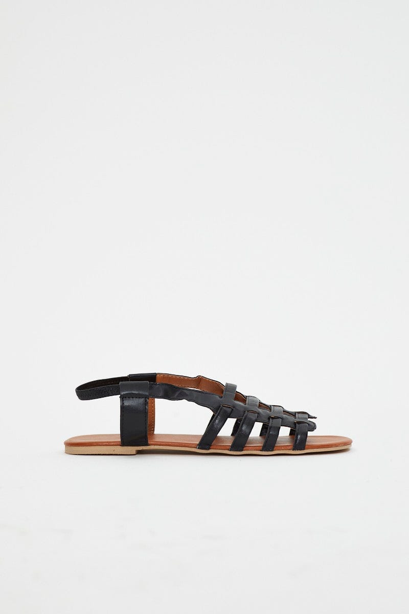 Black Multi Buckle Sandal For Women By You And All