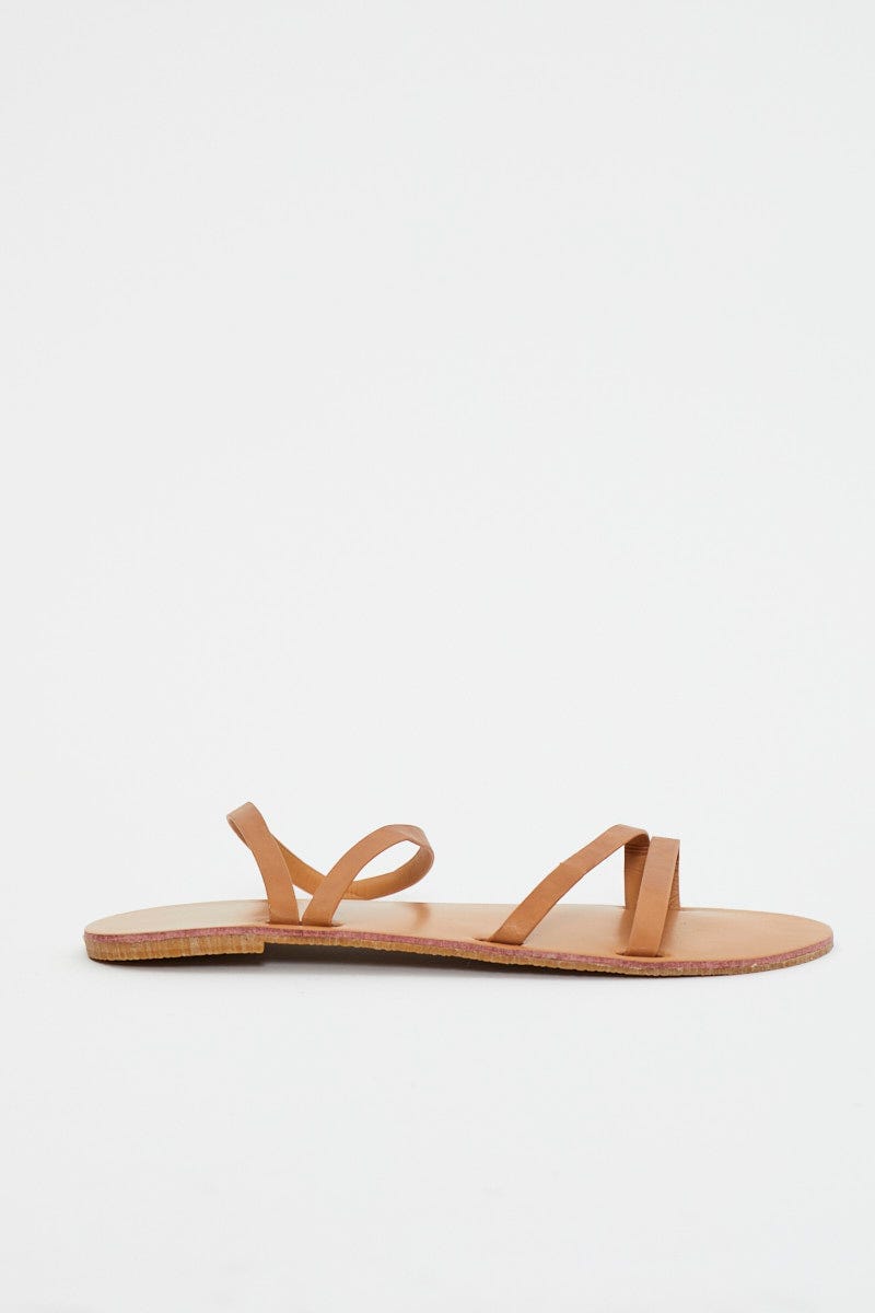 Camel Multi Buckle Sandal For Women By You And All