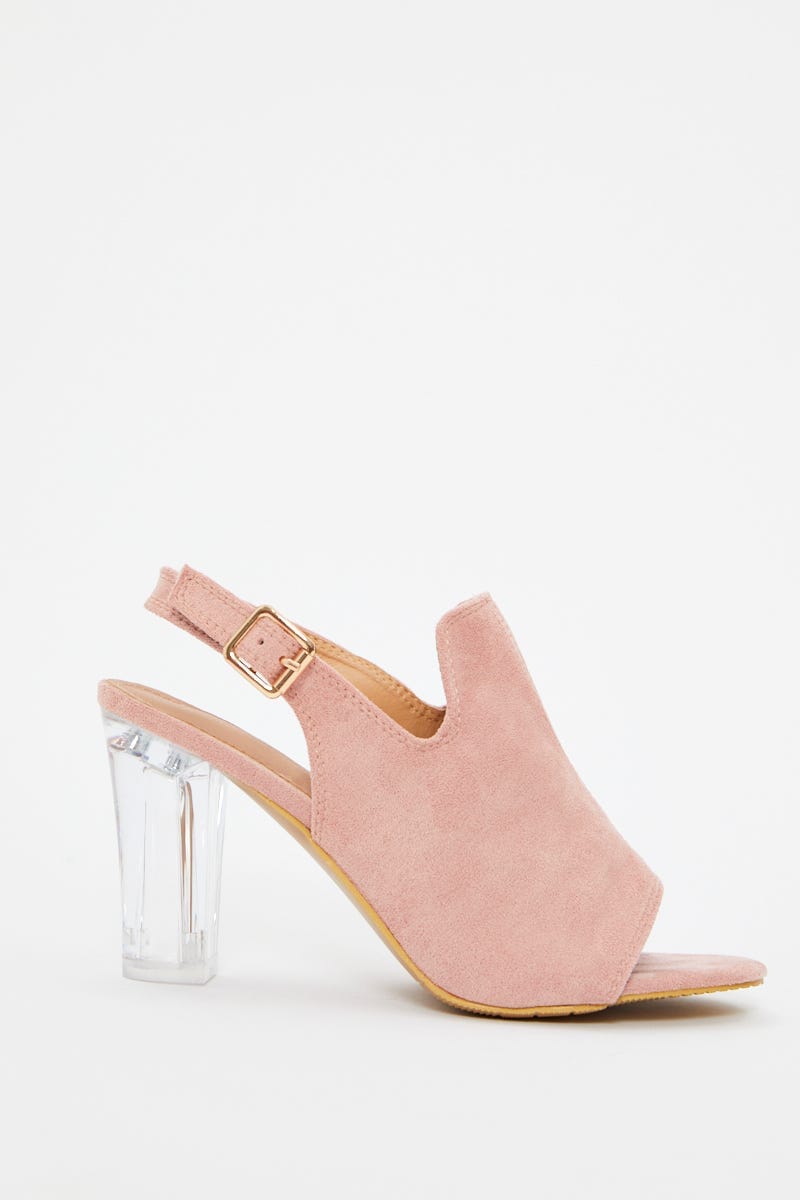 Pink Suedette Mules For Women By You And All