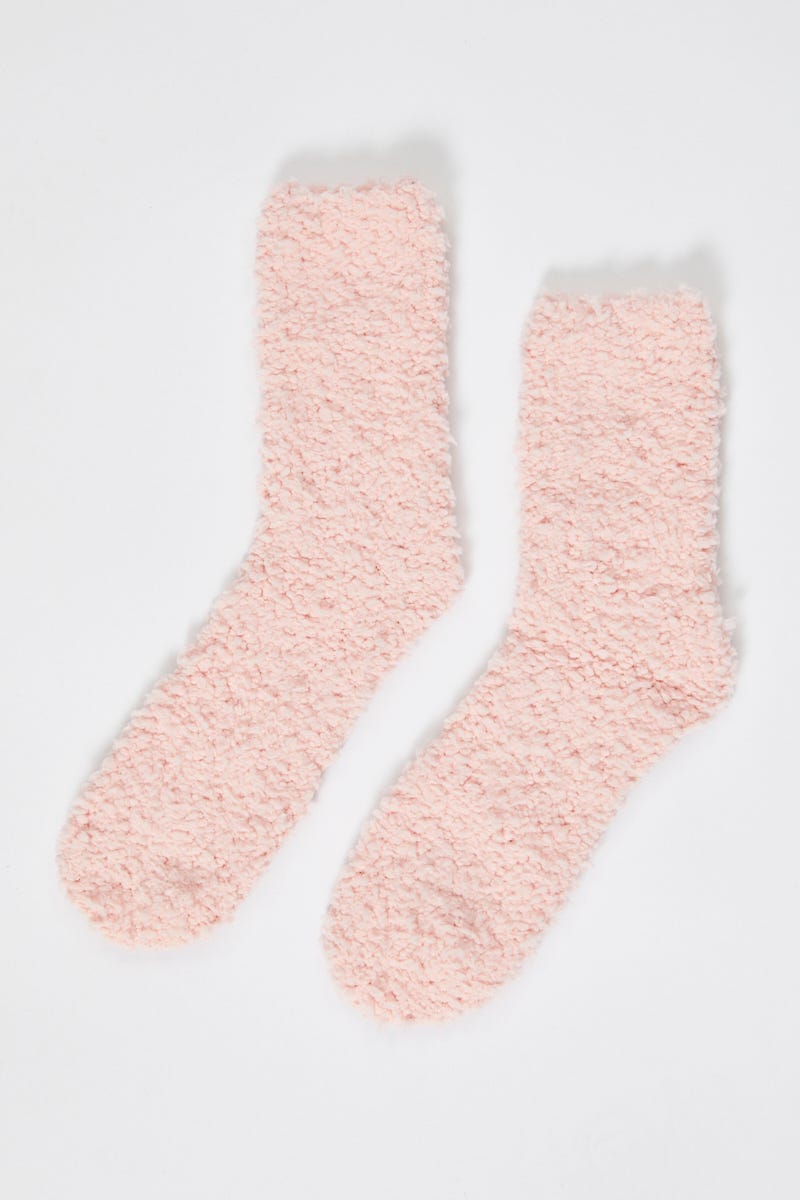 Pink Plus Popcorn Socks For Women By You And All