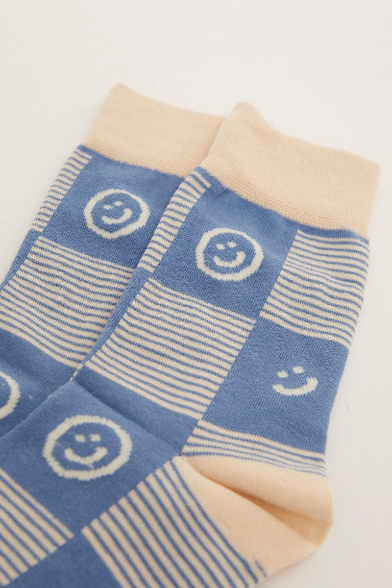 Blue Crew Socks for Women by You + All