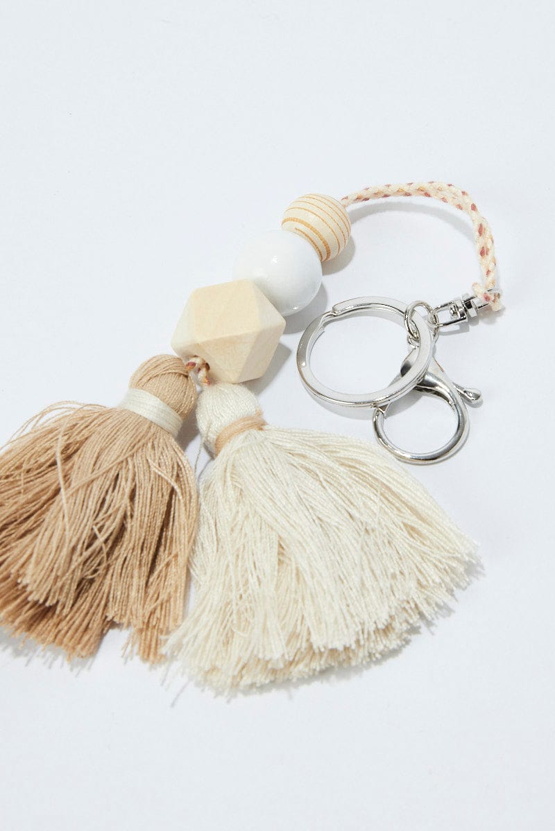 Multi Tonal Keyring with Tassel for YouandAll Fashion