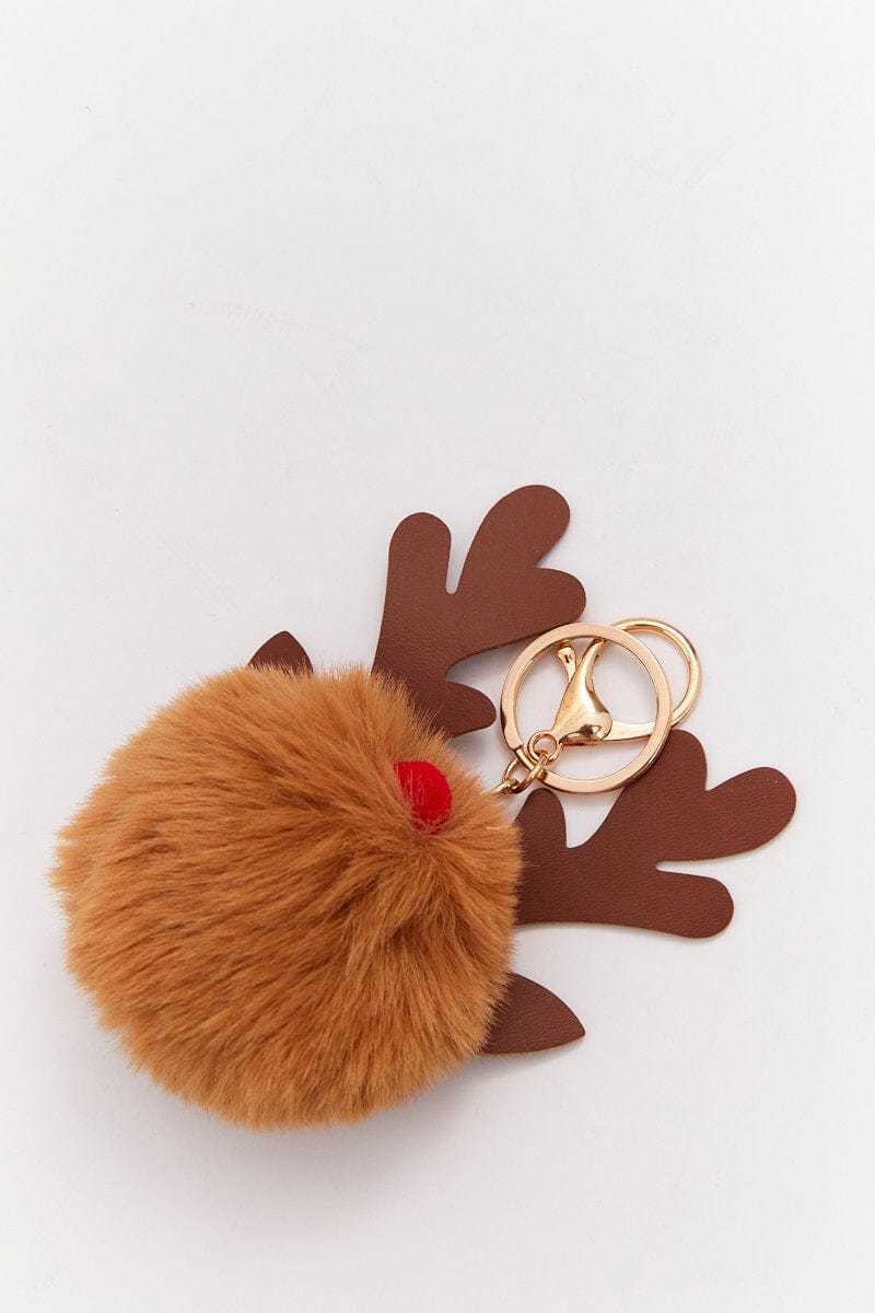 Brown Moose Charm Keyring for YouandAll Fashion