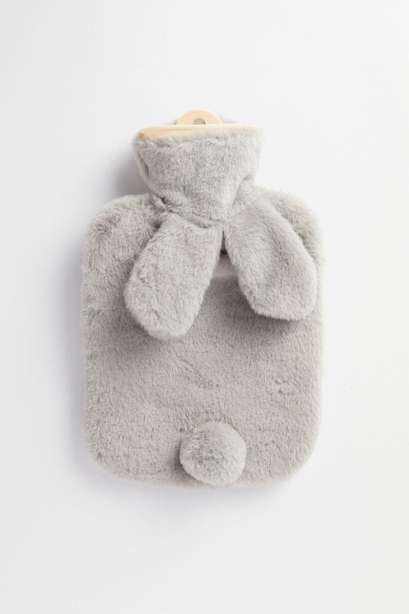 Grey Fluffy Hot Water Bottle for YouandAll Fashion