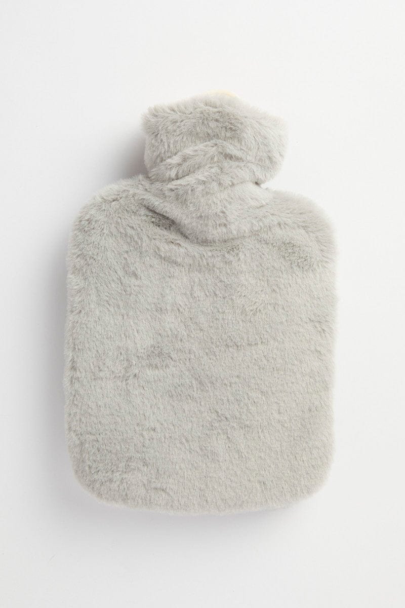 Grey Fluffy Hot Water Bottle for YouandAll Fashion
