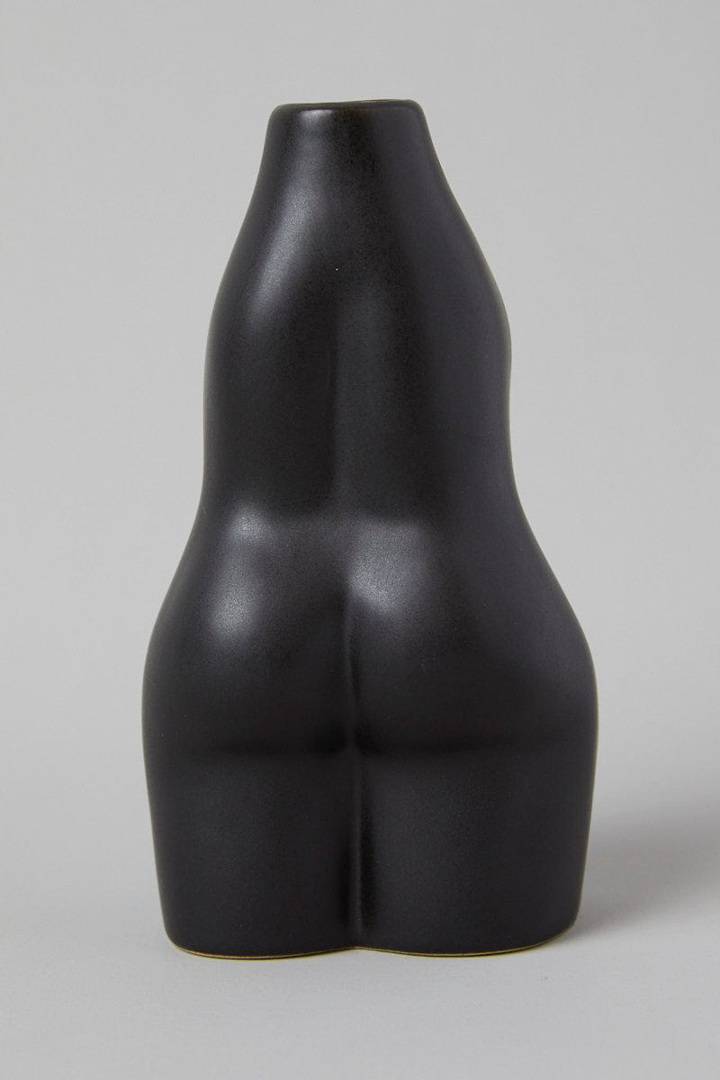 Black Ceramic Body Vase for YouandAll Fashion