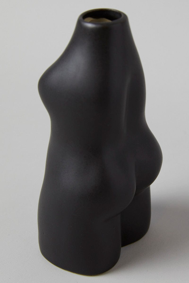 Black Ceramic Body Vase for YouandAll Fashion