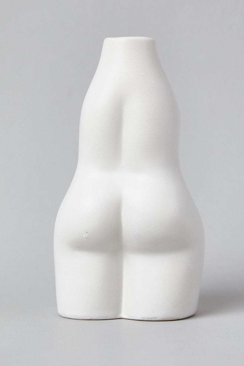 White Ceramic Body Vase for YouandAll Fashion