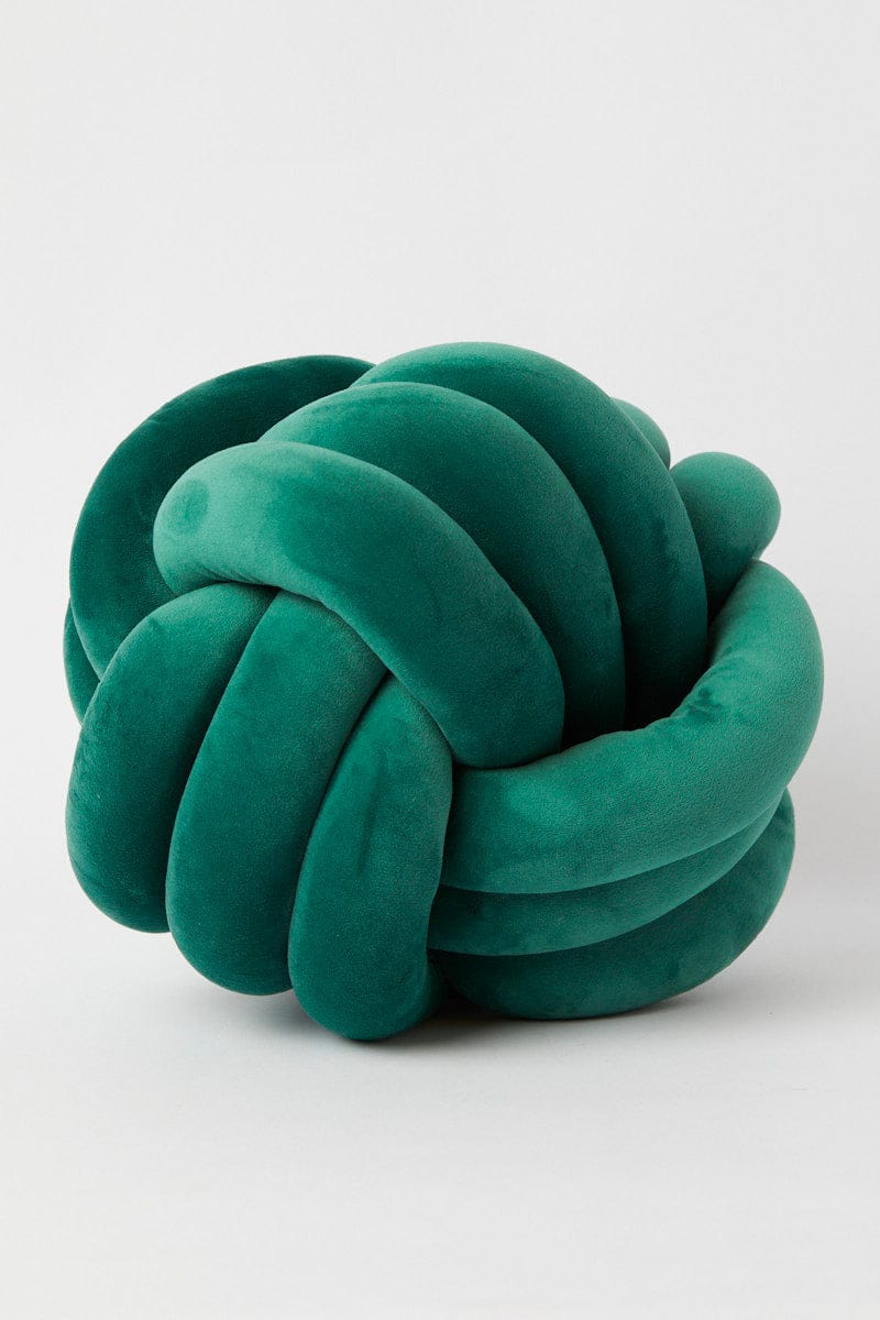 Green Knot Cushion for YouandAll Fashion