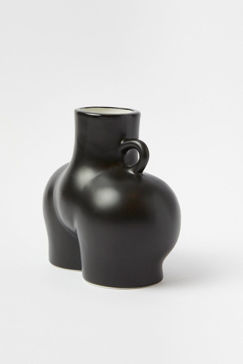 Black Ceramic Booty Vase for YouandAll Fashion