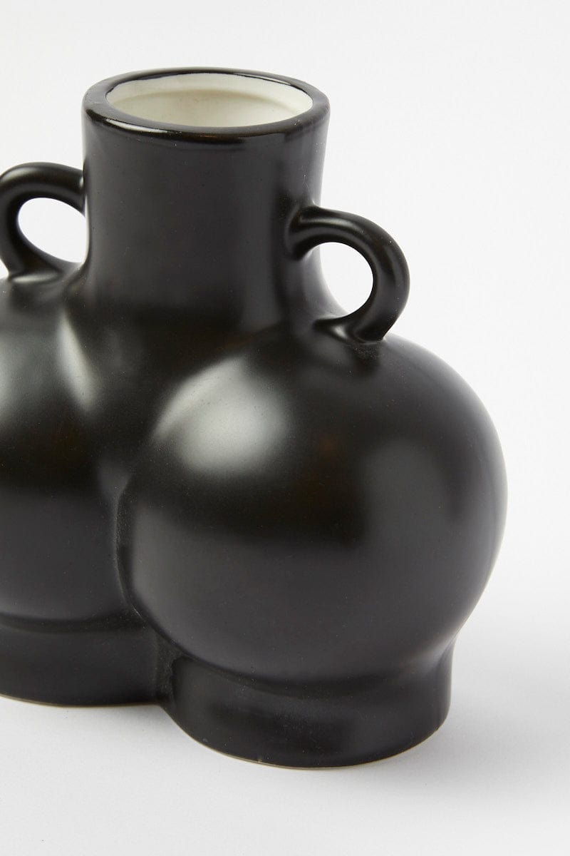 Black Ceramic Booty Vase for YouandAll Fashion