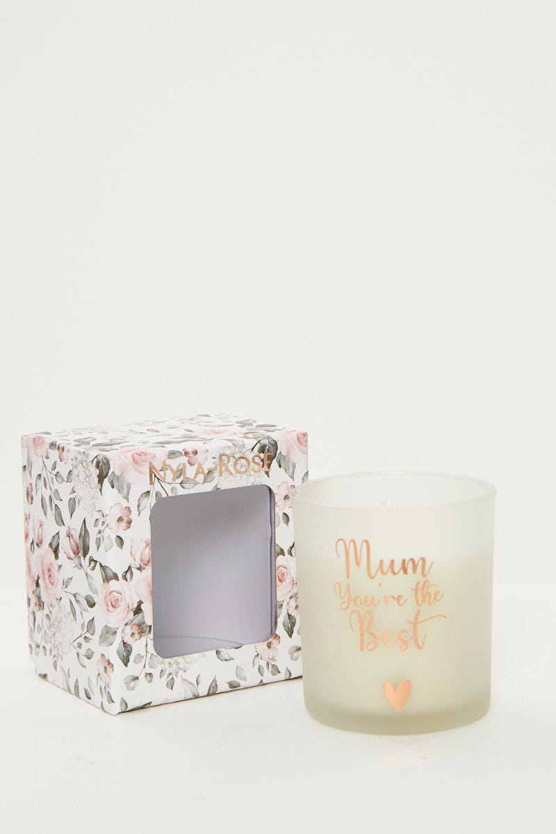 White Plus Mothers Day Candle In A Box For Women By You And All