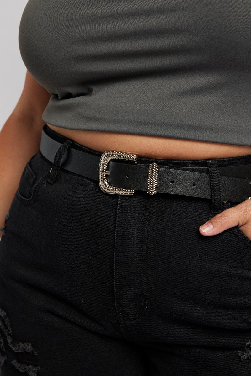 Black Buckle Belt for YouandAll Fashion