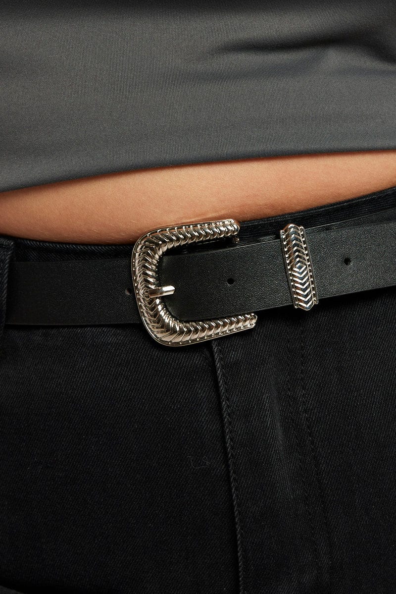 Black Buckle Belt for YouandAll Fashion