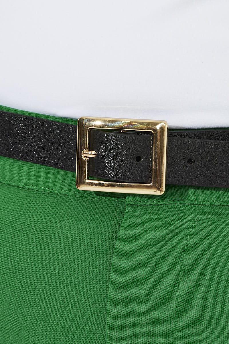 Black Square Buckle Belts for YouandAll Fashion