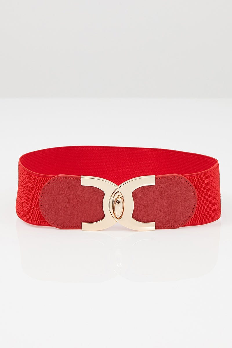Plus Size Red Nyla Rose Waist Belt | You + All | Shop Online