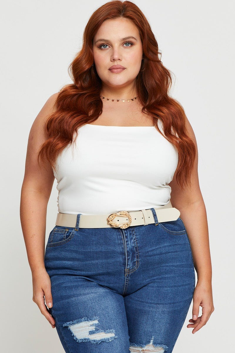 Plus Size Beige Belt You All Shop Online You All