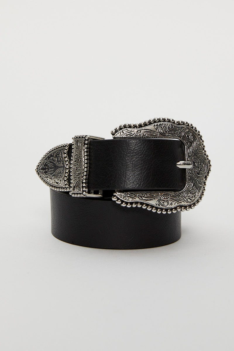 Plus Size Black Antique Buckle Belt | You + All | Shop Online | You & All