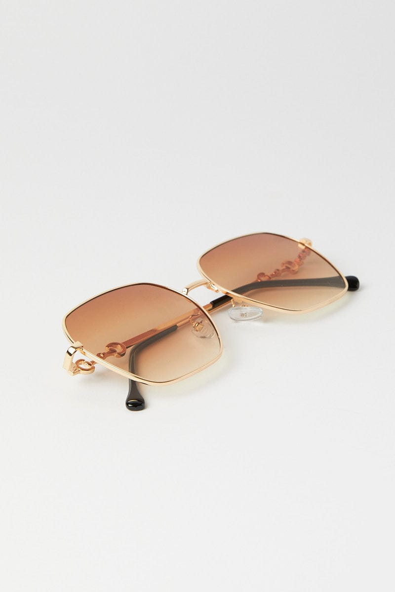 Brown Metal Frame Fashion Sunglasses for YouandAll Fashion