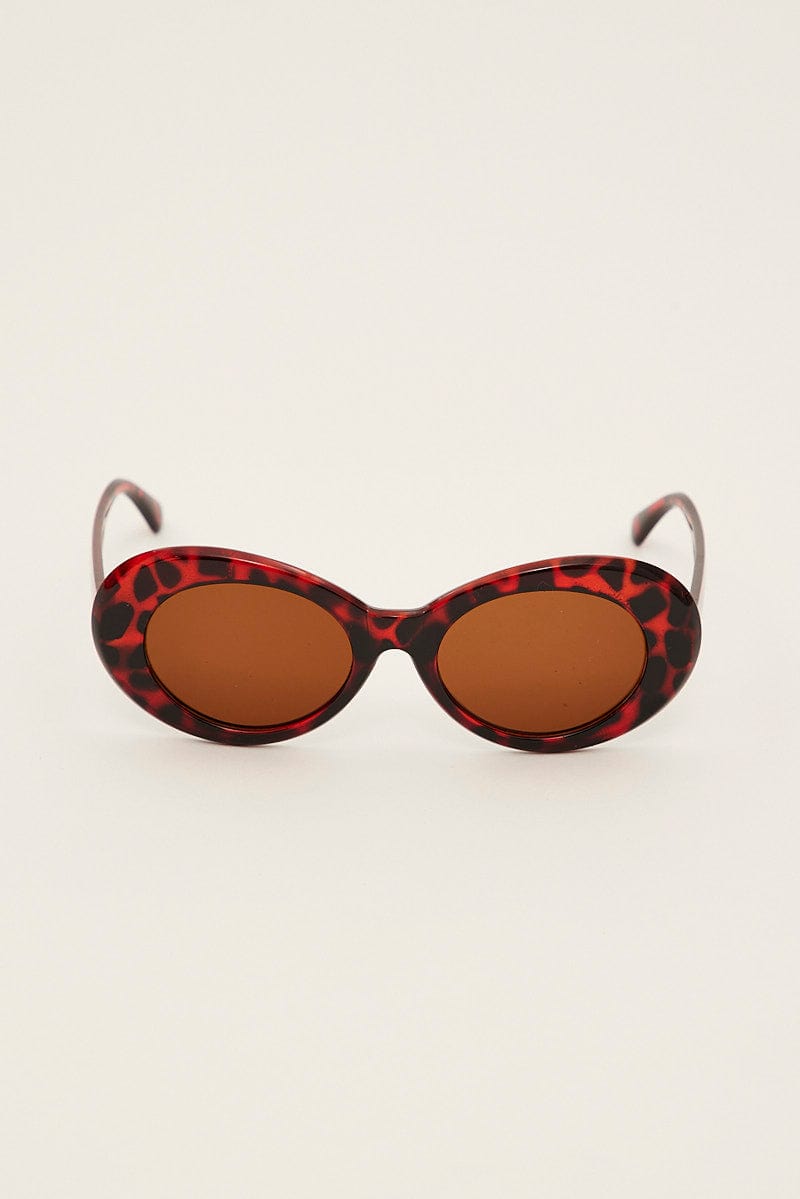 Brown Animal Print Fashion Sunglasses for YouandAll Fashion