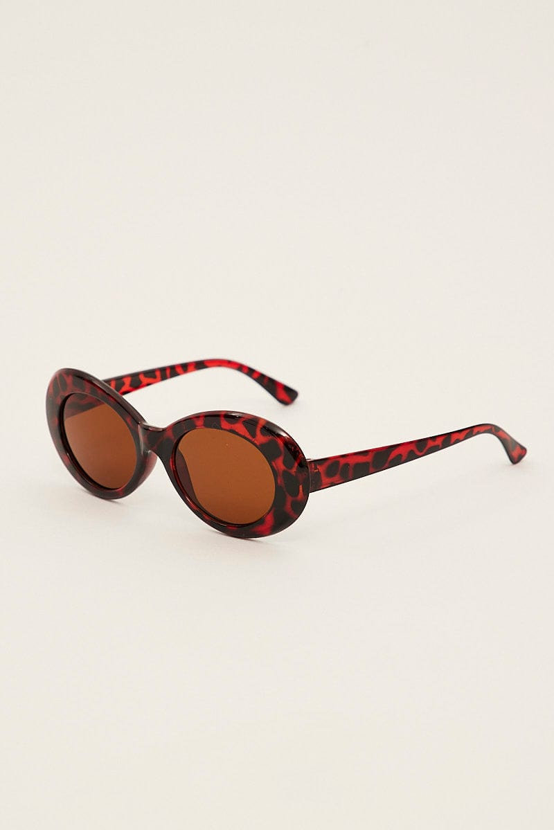 Brown Animal Print Fashion Sunglasses for YouandAll Fashion