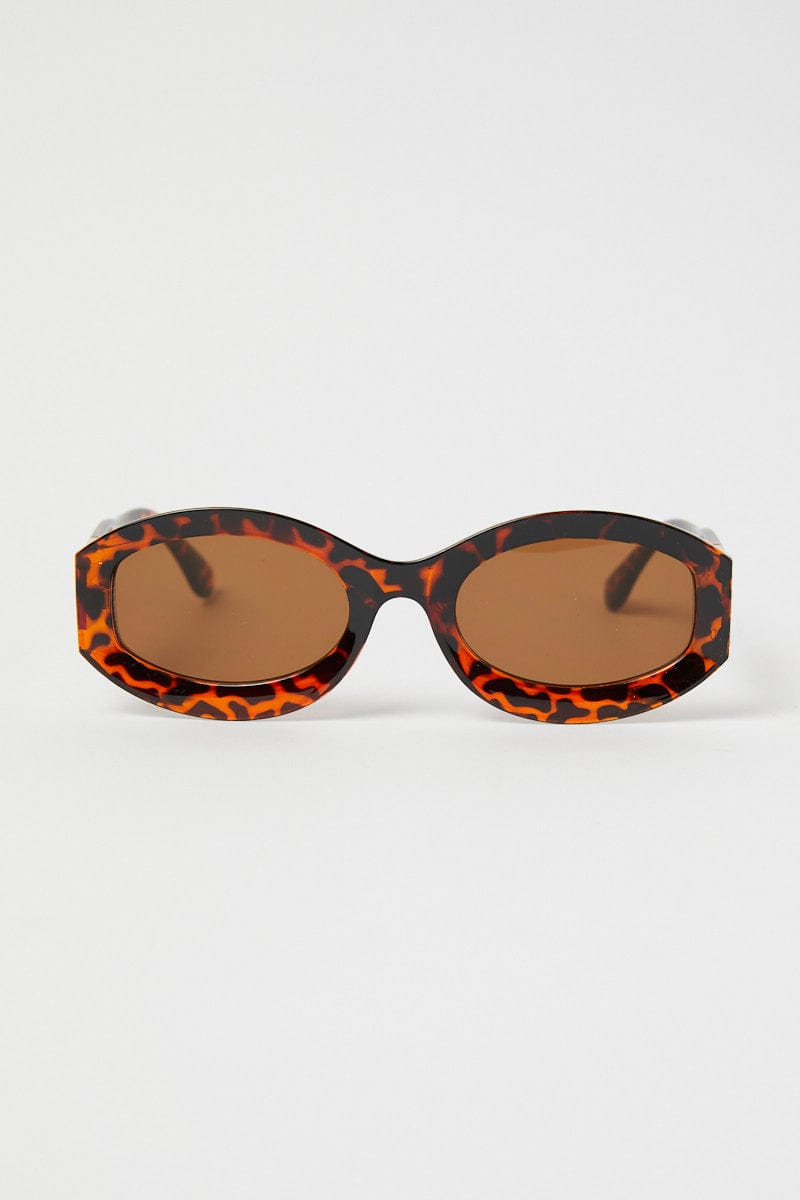 Brown Animal Print Fashion Sunglasses for YouandAll Fashion
