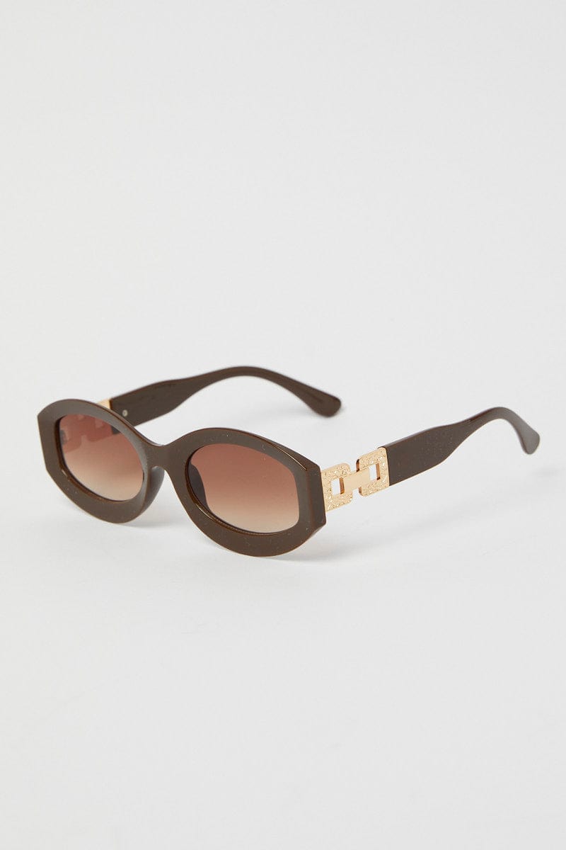 Brown Animal Print Fashion Sunglasses for YouandAll Fashion