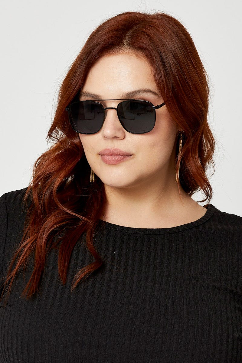 Black Plus Sunglasses For Women By You And All