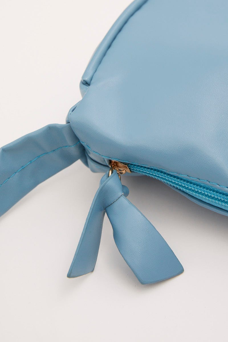 Blue Shoulder Baguette Bag For Women By You And All