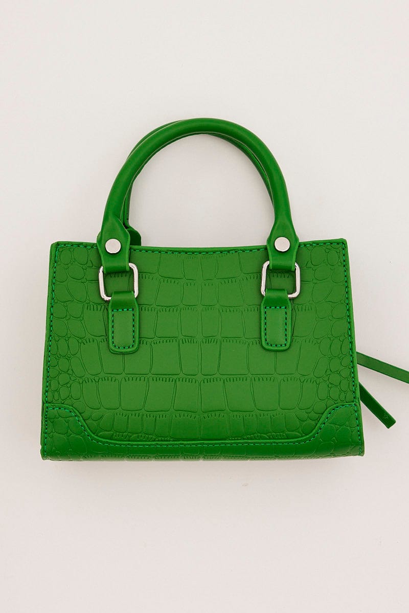 Green Crocodile Print Crossbody Bag for YouandAll Fashion