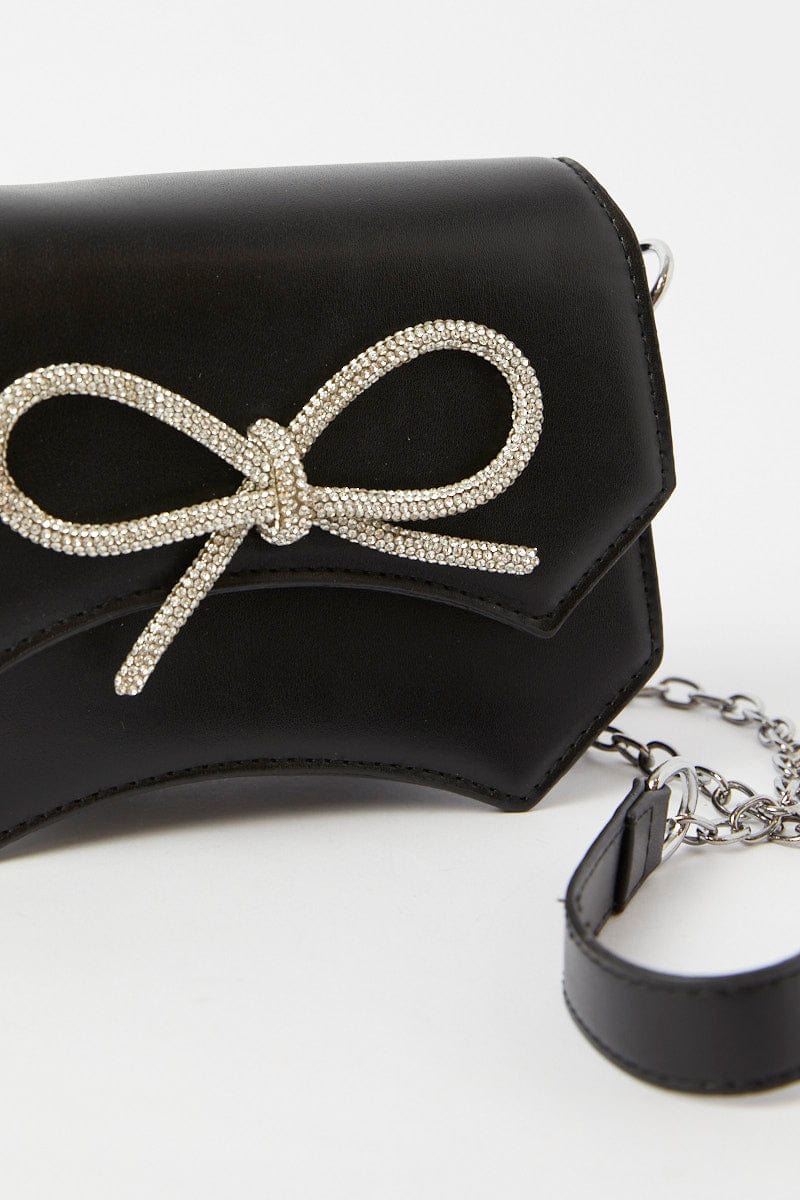 Black Bow Decor Crossbody Bag for YouandAll Fashion