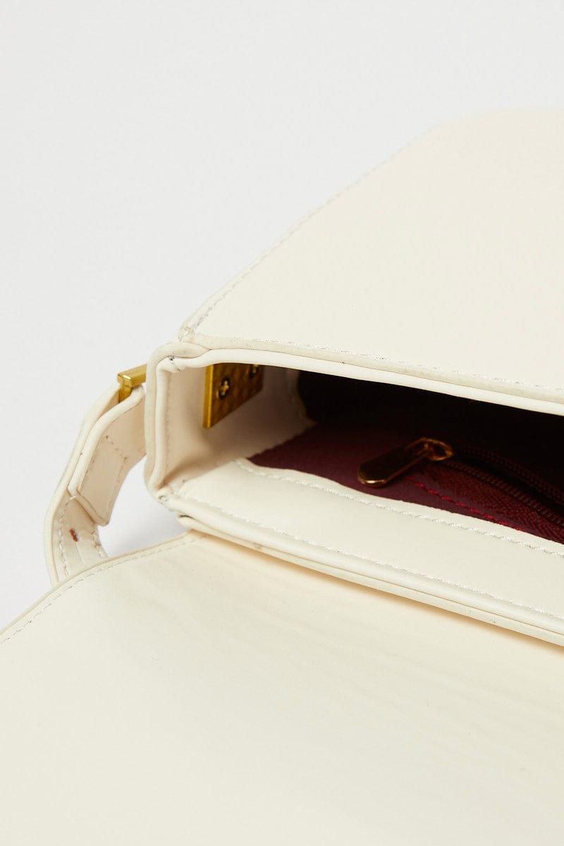 White Flap Shoulder Bag for YouandAll Fashion