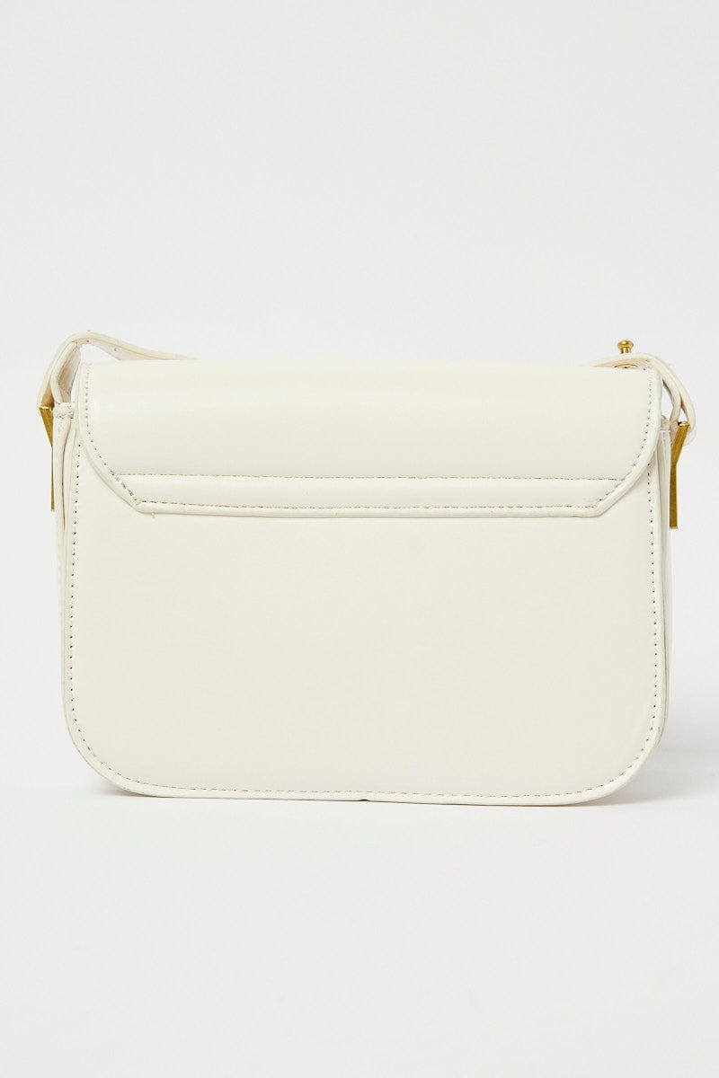 White Flap Shoulder Bag for YouandAll Fashion