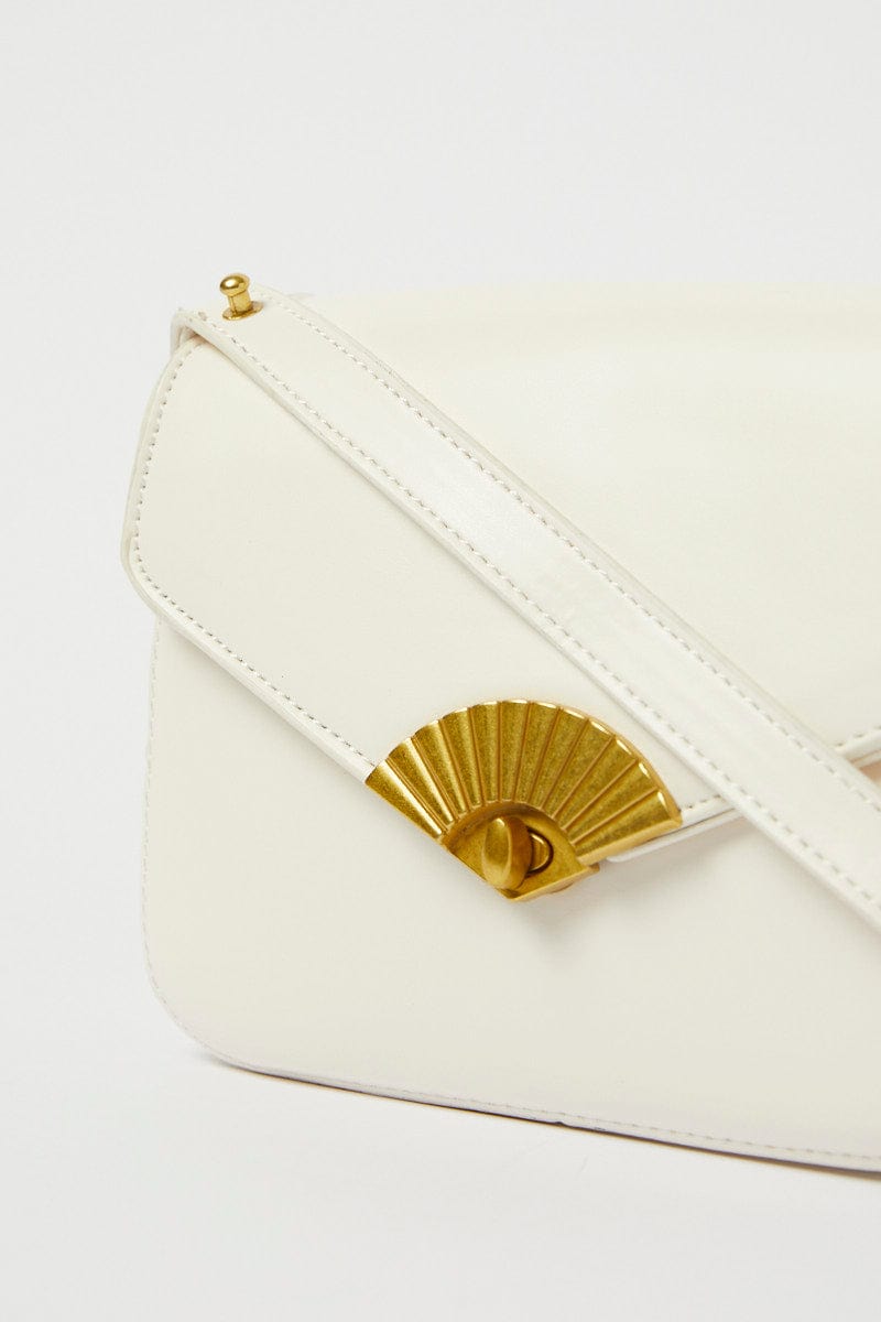 White Flap Shoulder Bag for YouandAll Fashion