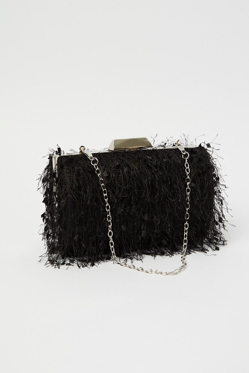 Black Tassel Clutch Bag for YouandAll Fashion