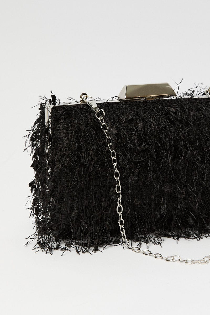 Black Tassel Clutch Bag for YouandAll Fashion