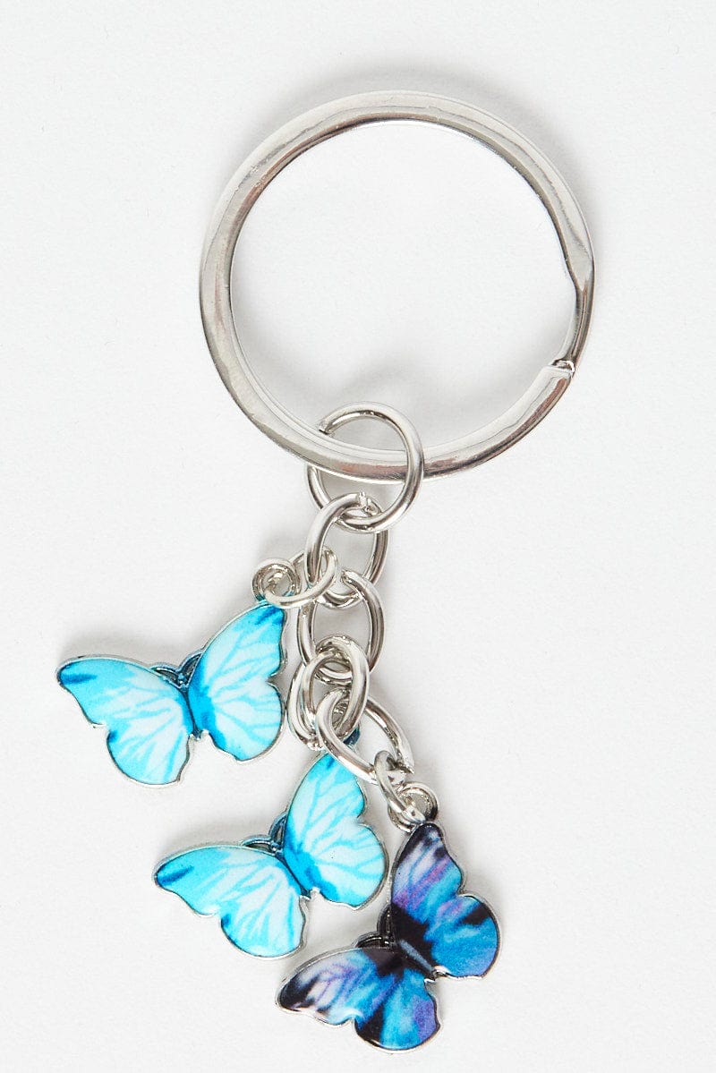 Blue Butterfly Keyring for YouandAll Fashion